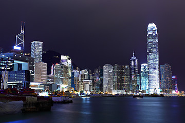 Image showing Hong Kong skyline night