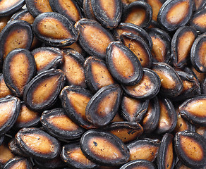 Image showing black melon seeds , traditional food of chinese new year