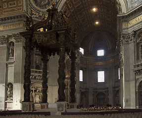 Image showing altar in Saint Peters Bassilica