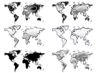 Image showing Six worlds silver