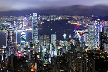 Image showing Hong Kong at night