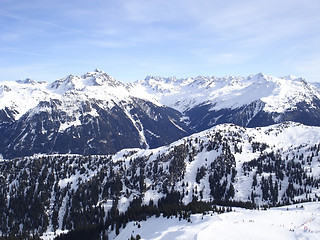 Image showing Montafon aerial view