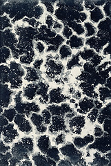 Image showing abstract dark blue etching