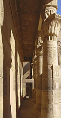 Image showing passage at the Temple of Philae in Egypt