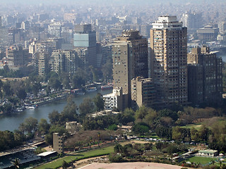 Image showing Cairo aerial view in sunny ambiance