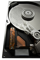 Image showing hard disk and fingerprint