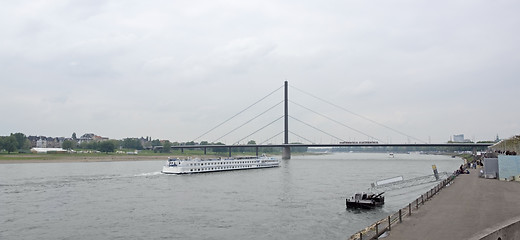 Image showing River Rhine scenery in D