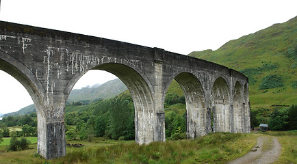 Image showing detail of the Glenfinnan Viaduct