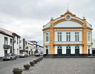 Image showing street scenery at Ponta Delgada