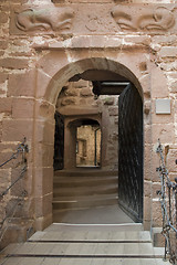 Image showing open entrance at Haut-Koenigsbourg Castle