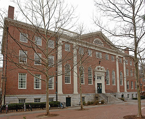 Image showing Harvard Yard at winter time