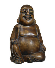 Image showing dark wooden Buddha