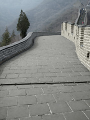 Image showing on the Great Wall of China