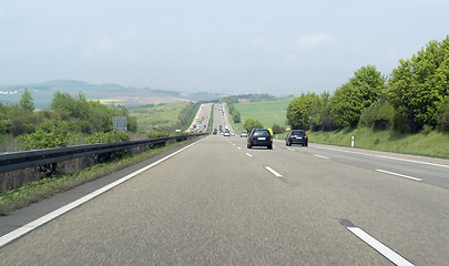 Image showing highway scenery in Southern Germany