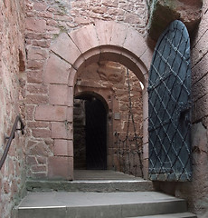 Image showing entrance inside the Haut-Koenigsbourg Castle