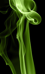 Image showing green smoke detail