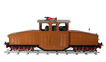 Image showing brown model railway