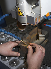 Image showing laser welding workplace