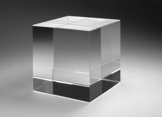 Image showing solid glass cube