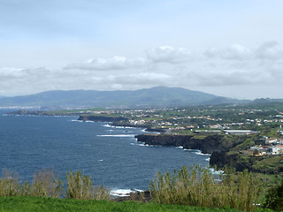 Image showing coastal scenery at the Azores