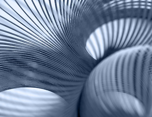 Image showing metallic spiral abstract