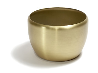 Image showing empty golden bowl