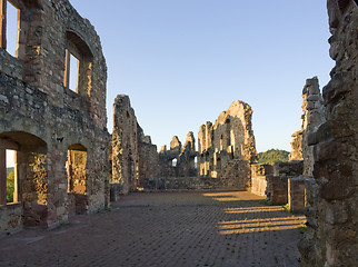 Image showing evening scenery inside Hochburg Emmendingen