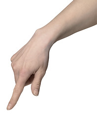 Image showing finger pointing hand