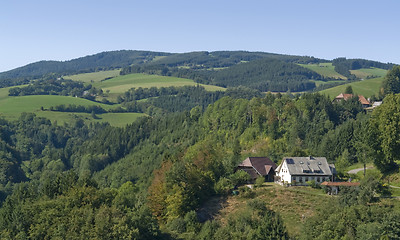 Image showing aerial Black Forest scenery