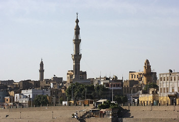 Image showing Esna city view in sunny ambiance