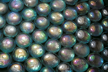 Image showing iridescent glass beads