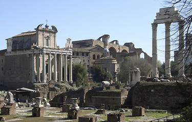 Image showing Forum Romanum at summer time