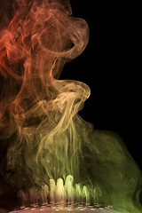 Image showing multicolored smoke