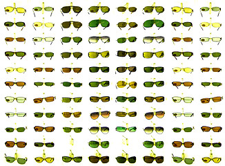 Image showing Sunglasses on a shelf