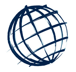 Image showing globe illustration sketch