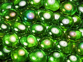 Image showing iridescent glass beads