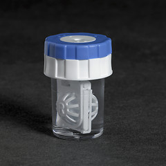 Image showing clear contact lens container