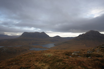 Image showing dramatic hilly landscape near Stac Pollaidh