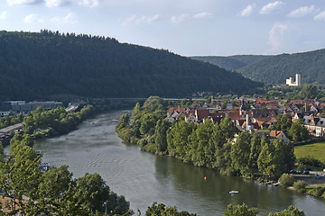 Image showing aerial view around Wertheim