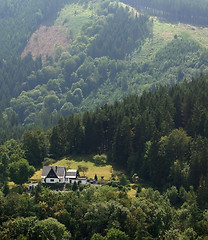 Image showing sunny hill scenery in Th