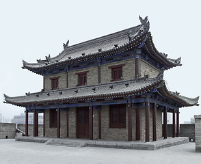 Image showing upon the city wall of Xian