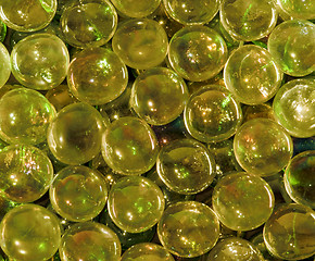 Image showing iridescent glass beads