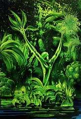 Image showing surreal green plant