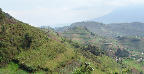 Image showing Virunga Mountains in Africa