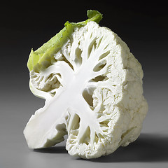 Image showing halved cauliflower