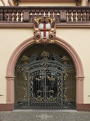 Image showing decorative gate in Freiburg