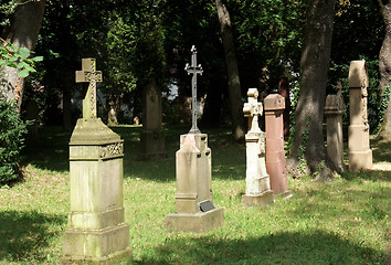 Image showing old graveyard in Freiburg