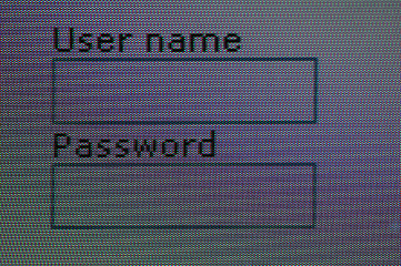 Image showing Username and password
