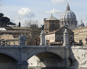 Image showing Ponte Saint Angelo detail