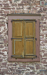 Image showing old window and wall